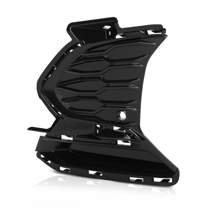 Front Bumper Grill Fog Light Cover With Hole For Chevy Equinox Rs 2021 2022 2023 Left Side Glossy Black Abs Part Number
