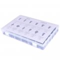 Ocpty 240pcs Nylon Bumper Fasteners Fender Rivet Clips Push Type Car Retainer Kit Fit For Gm Toyota Hondad For Chrysler