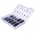 Ocpty 240pcs Nylon Bumper Fasteners Fender Rivet Clips Push Type Car Retainer Kit Fit For Gm Toyota Hondad For Chrysler