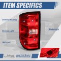 Auto Dynasty Factory Style Rear Tail Light Brake Lamps Compatible With Chevy Silverado 1500 2500hd 3500hd 2014-2019 Driver Left