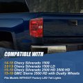 Auto Dynasty Factory Style Rear Tail Light Brake Lamps Compatible With Chevy Silverado 1500 2500hd 3500hd 2014-2019 Driver Left