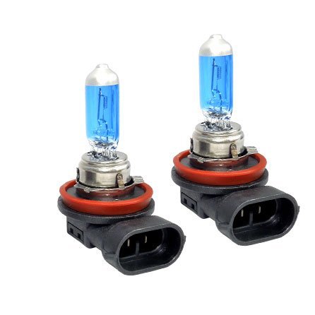 Xtreme 7500k H8 Super White Xenon Halogen Quartz Glass Light Bulbs For Fog Lights Cornering And High Low Beam Sgp75k-h8