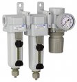 Pneumaticplus Sau330-n03g-mep Three Stage Compressed Air Drying System Particulate Filter Coalescing Pressure Regulator Combo 3 