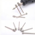 Dtacke 20pcs 3mm Shank Emery Grinding Head Rotary Drill Bit Engraving Abrasive Burrs Polishing Tools
