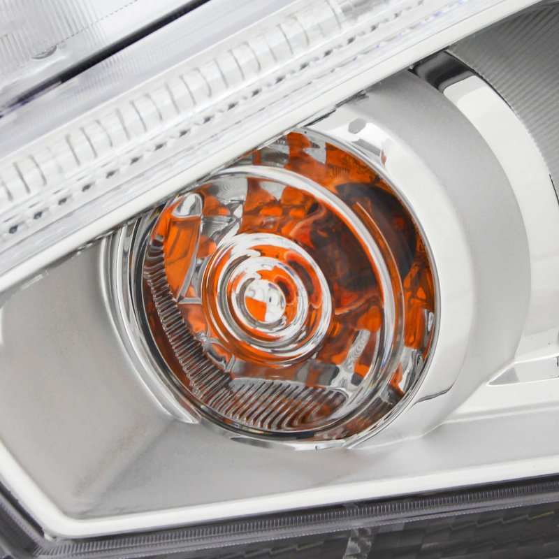 Akkon Fits 2017-2018 Nissan Murano Led Drl Running Projector Chrome Headlight Driver Left Side Replacement 17 18