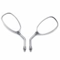 Chrome Motorcycle Racing Mirrors 10mm Reverse For Yamah Road Star V-star P N Mt394-r-cd 