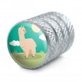 Cute And Fluffy Alpaca Tire Rim Wheel Aluminum Valve Stem Caps
