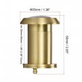 Uxcell Brass Door Viewer Peephole 220-degree With Rotating Cover For 1-3 8 To 2-23 64 Inch Doors Satin Gold Finish
