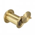 Uxcell Brass Door Viewer Peephole 220-degree With Rotating Cover For 1-3 8 To 2-23 64 Inch Doors Satin Gold Finish