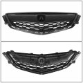 Ac1202106 Factory Style Front Bumper Grill Grille Assembly Compatible With Acura Tlx 2015-2017 Matte Black