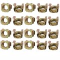 Uxcell 20pcs M10 Carbon Steel Captive Cage Nut Brass Tone For Server Shelf Cabinet