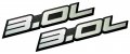 Erpart 3 0l Liter Embossed Silver On Black Highly Polished Real Aluminum Auto Emblem Badge Nameplate Compatible With Acura Bmw