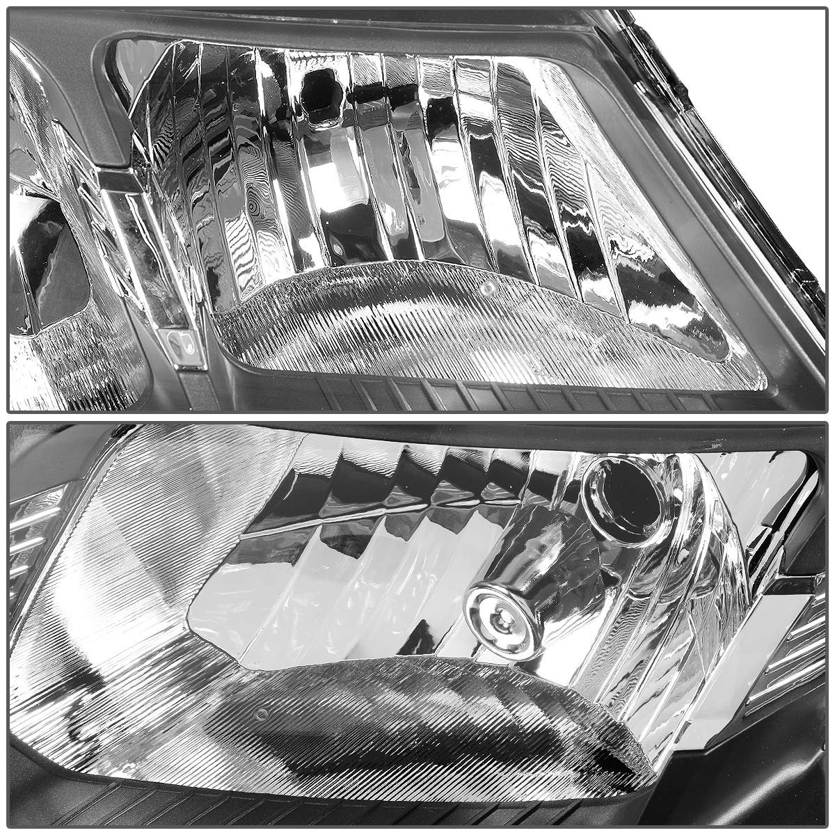Auto Dynasty Oe Style Black Housing Amber Corner Headlight Head Lamps Tool Kit For Forte 10-13
