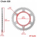 Caltric Drive Chain And Sprockets Kit Compatible With Kawasaki Kx 250 2002 2003 2004 2005