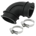 Wd24x33918 Dishwasher Circulation Pump To Sump Elbow Hose With Clamps Replacement Part For Ge Dishwashers 90 Degrees Bend 