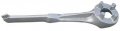 Non Sparking Aluminum Drum Wrench Powder Coated Silver Mechanical Adjustable For Shop Equipment Accessories 