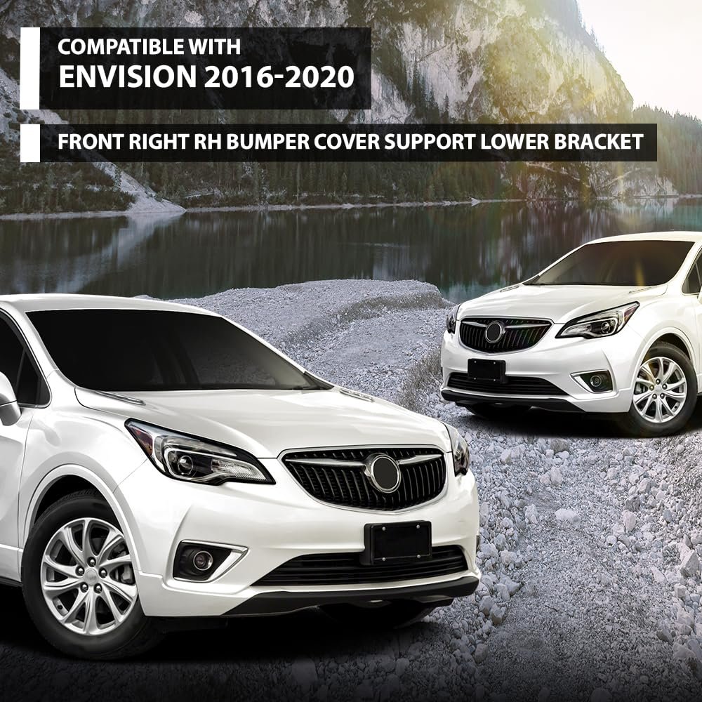 Front Right Rh Bumper Cover Support Lower Bracket For Buick Envision 2016 2017 2018 2019 2020 Part Number 22905949 Gm1027101
