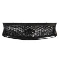 Munirater Front Grille Bumper Glossy Black Mesh Air Intake Upper Grill Replacement For Q50 2018-2021