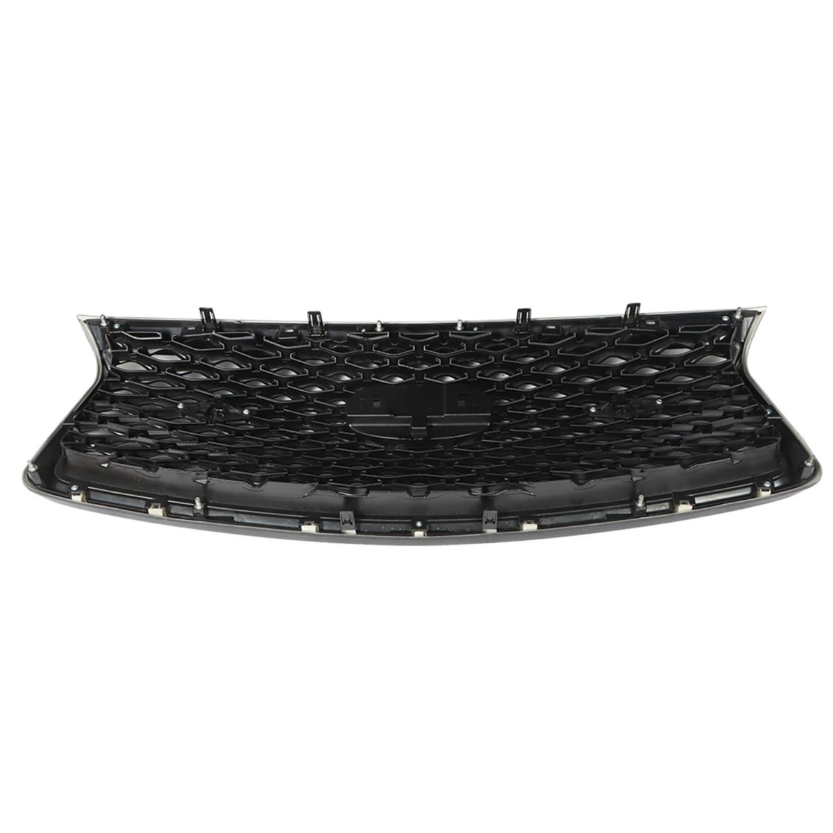 Front Grille Bumper Glossy Black Mesh Air Intake Upper Grill Replacement For Infiniti Q50 2018 2019 2020 2021