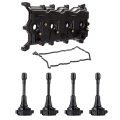 Valve Cover Gasket Set With Ignition Coils Replacement 2007-2013 For Nissan Altima 2007-2012 Sentra Uf549 C1696 5c1753