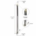 Fa2730g Window Channel Balance With Fs291ba Guides Attached 28 In Length Metal Construction Beige Finish