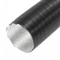 X Autohaux 42mm Inner Diameter Car Heater Ducting Pipe Warm Air Hose Vent Black
