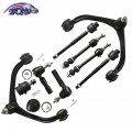 Tom Upper Control Arm Ball Joint Sway Bar Tie Rod Kit For 2005-2011 Dodge Dakota Mitsubishi Raider