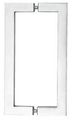 C R Laurence Sq12x12ps Crl Polished Stainless 12 Square Tube Glass Mounted Pull Handle 