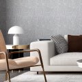 Fuku Mon 24 X 394 Peel And Stick Grey Wallpaper Grassweave Thick Removable Modern Grasscloth Linen Textured Solid Contact Paper 