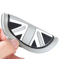 Beler 3pcs Car Cupholder Mats Grey Union Jack Anti-slip Cup Pads For Mini Jcw R55 R56 R57 R58 R59