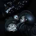 Beler 3pcs Car Cupholder Mats Grey Union Jack Anti-slip Cup Pads For Mini Jcw R55 R56 R57 R58 R59
