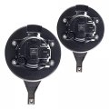 Chrome Housing Fog Light Lamps Compatible With Nissan Frontier 2005-2015 Pair Bumper Replacement