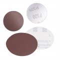 20pcs 3 Inch Hook And Loop Sanding Disc 1500 Grits Flocking Sandpaper For Random Orbit Sander Brown