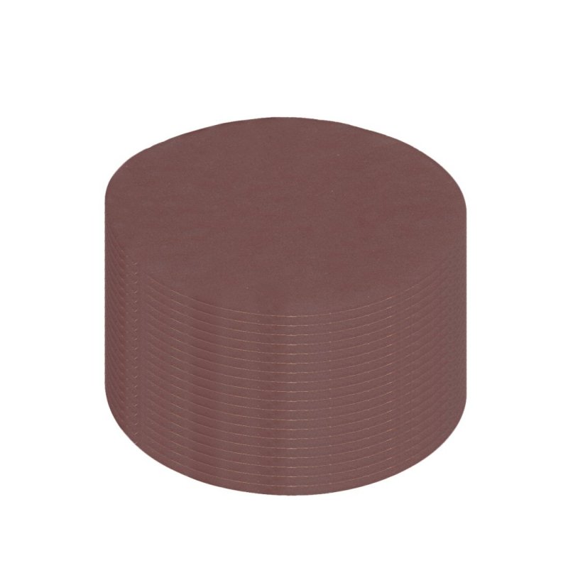 20pcs 3 Inch Hook And Loop Sanding Disc 1500 Grits Flocking Sandpaper For Random Orbit Sander Brown