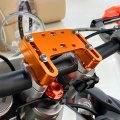 Nicecnc Orange Top Bar Clamp Handlebar Gps Mount Compatible With Ktm 125-530sx Sxf Exc Tpi Excf Xc Xcf Xcw Xcfw 2004-22 690