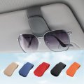 Kansmart Sunglass Holder For Car Visor Sunglasses Clip Magnetic Leather Glasses Eyeglass Auto Interior Accessories Universal 