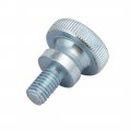 Uxcell M8x14mm Carbon Steel Flat Knurled Head Fully Threaded Thumb Screw Bolt 4pcs