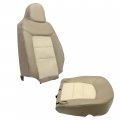 Kuafu Seat Cover Synthetic Leather Compatible With 2003-2006 Ford Expedition Eddie Bauer 4x4 2wd 4 6l 5 4l Perforated Tan