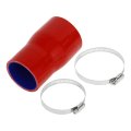 1 Set 70-60mm 2 75 -2 36 Id 127mm 5 Length 0 Degrees Blue Red Car Silicone Hose With Clamps Coolant Universal 