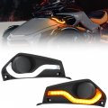 Sautvs Fog Lamp Cover With Daytime Running Light For Can Am Spyder F3 15-20 Led Drl Turn Signal Kit Can-am 2015-2020 