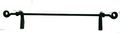 Amish Wrought Iron Towel Bar Scroll Ends Small 