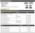Marketplace Auto Parts Front Ceramic Brake Pads And Rotor Kit Compatible With 2003-2012 Honda Accord