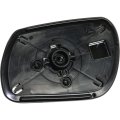 Passenger Side Mirror Glass For Mazda 3 Sport 2009 Power Non Heated Convex With Backing Plate Fits Hatchback Sedan Turbo 