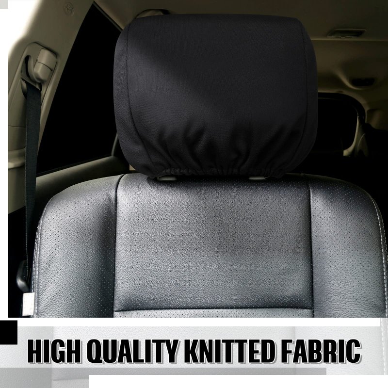 Tallew 8 Pack Universal Car Headrest Cover Seat Head Rest Protector Decor Interior Vehicle Accessories Functional For Truck