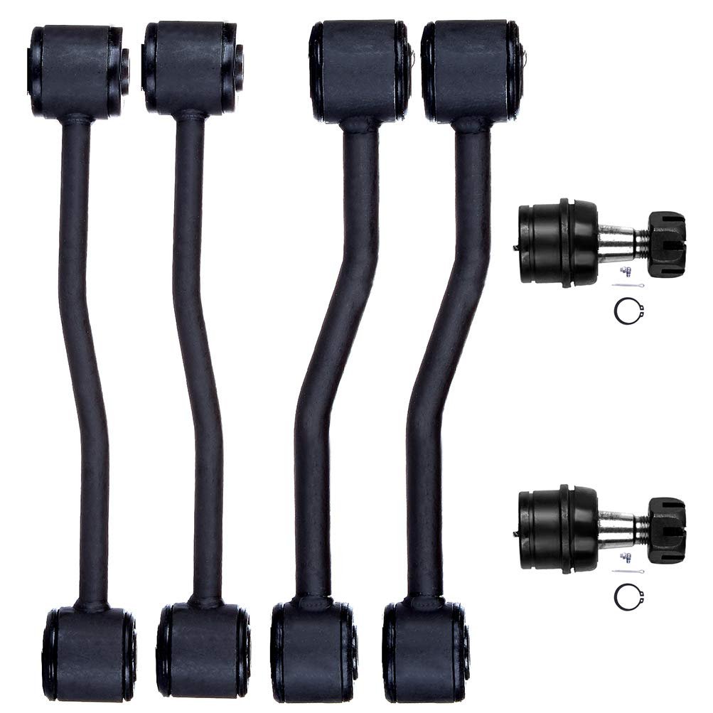 Premium Suspension Set Of 6 Front Lower Ball Joint Sway Bar End Link Rear Compatible Fit For Jeep Grand Cherokee 1999 2000 2001