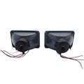 Headlights For Any Models With 4x6 Square H4 Headlight Lamp Halo Halogen Bulb Clear Lens By Ikon Motorsports