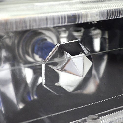 Headlights For Any Models With 4x6 Square H4 Headlight Lamp Halo Halogen Bulb Clear Lens By Ikon Motorsports