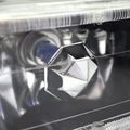 Headlights For Any Models With 4x6 Square H4 Headlight Lamp Halo Halogen Bulb Clear Lens By Ikon Motorsports