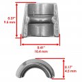 Caltric Intake And Muffler Valve Kit Compatible With Kawasaki Klt250a 1983 Klt250 Prairie Police 1983-1985