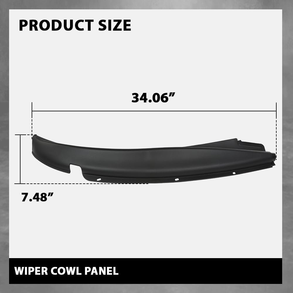 Windshield Wiper Cowl Vent Cover Right Side For Chevy Express 1500 2500 3500 Van 1996-2017 For Gmc Savana 25826330